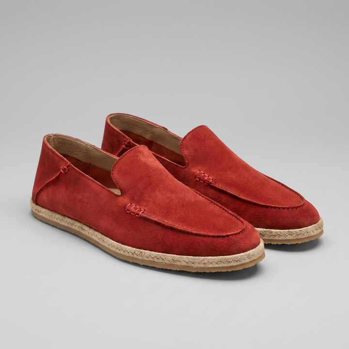 Men's Suede Espadrille Loafers