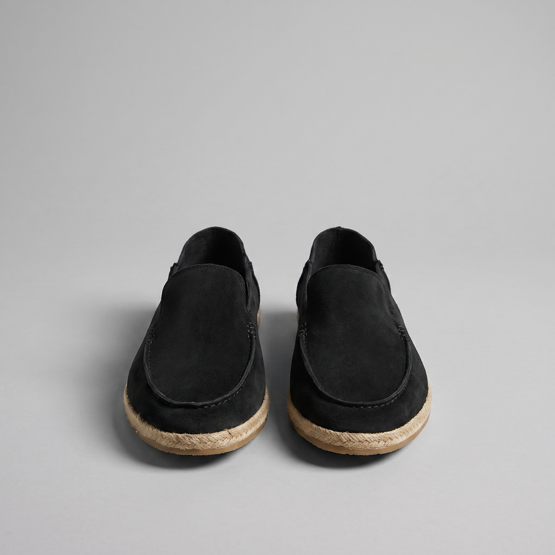 Men's Suede Espadrille Loafers