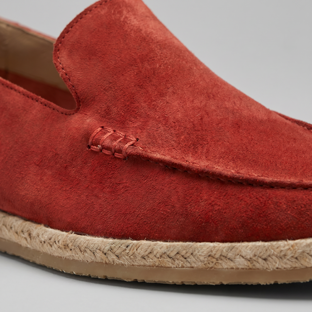 Men's Suede Espadrille Loafers