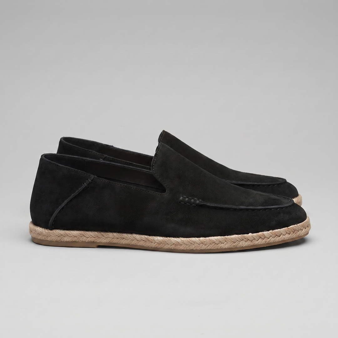 Men's Suede Espadrille Loafers