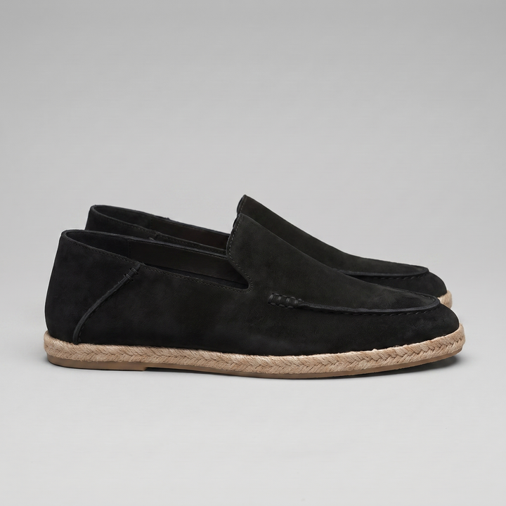 Men's Suede Espadrille Loafers