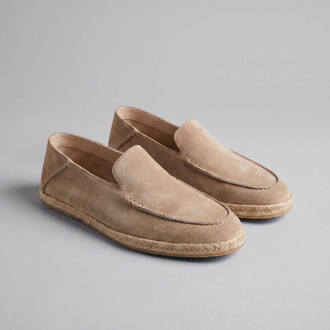 Men's Suede Espadrille Loafers