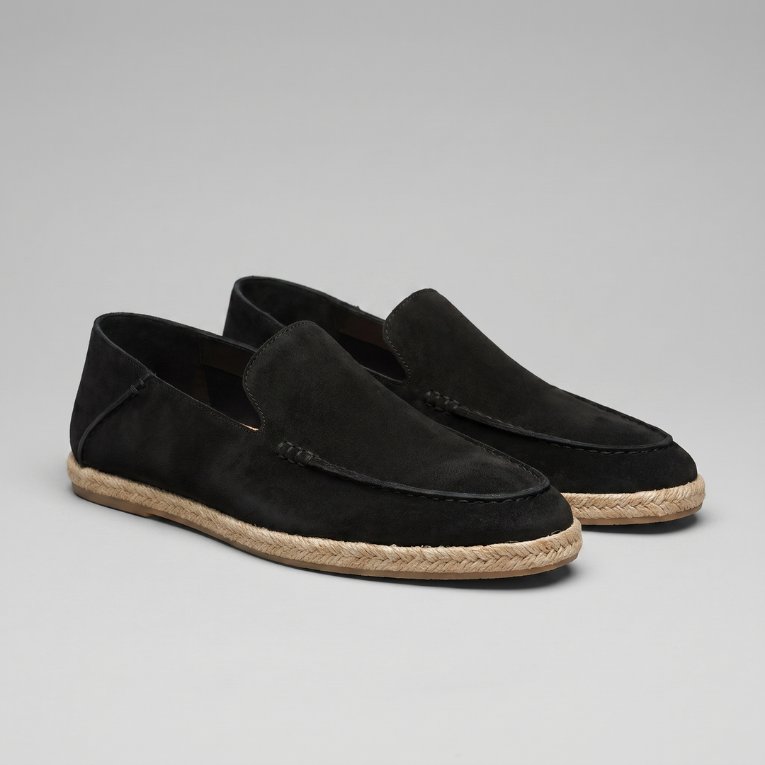 Men's Suede Espadrille Loafers