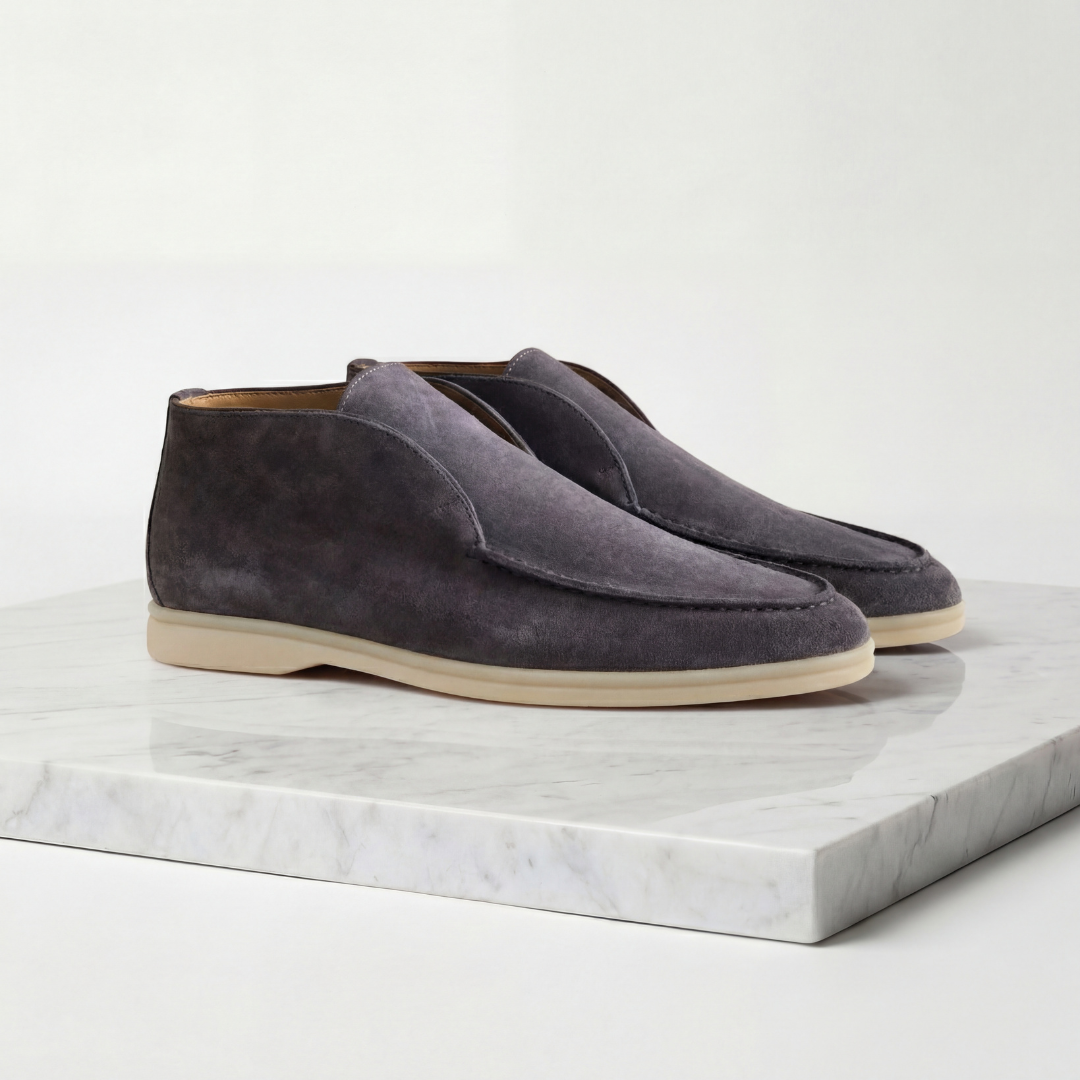 Men's Suede High Loafers