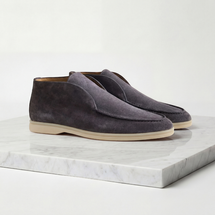 Men's Suede High Loafers