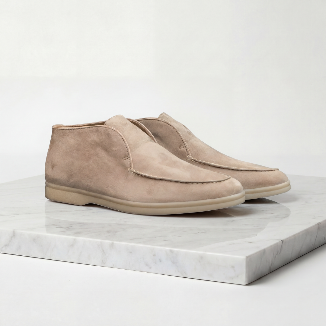 Men's Suede High Loafers