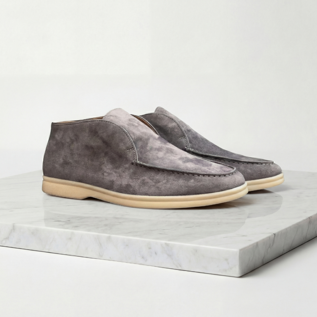 Men's Suede High Loafers