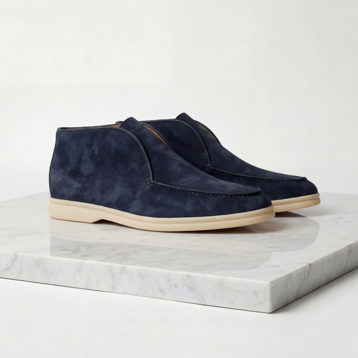 Men's Suede High Loafers