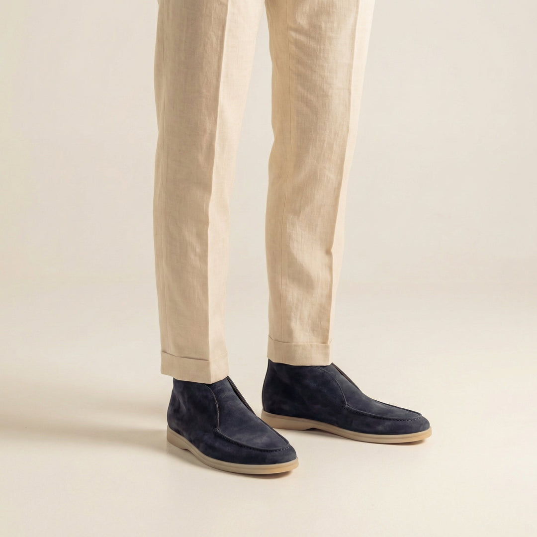 Men's Suede High Loafers