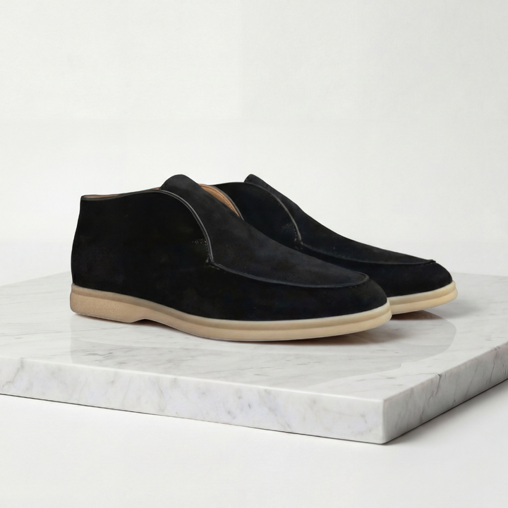 Men's Suede High Loafers