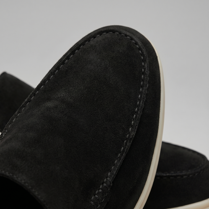 Men's Suede Backless Loafer Mules