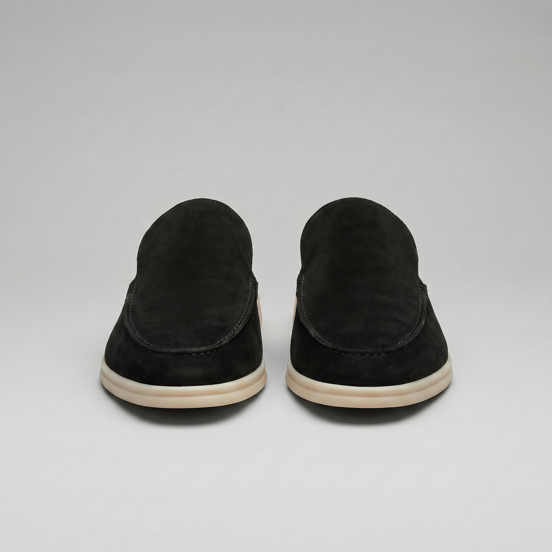 Men's Suede Backless Loafer Mules