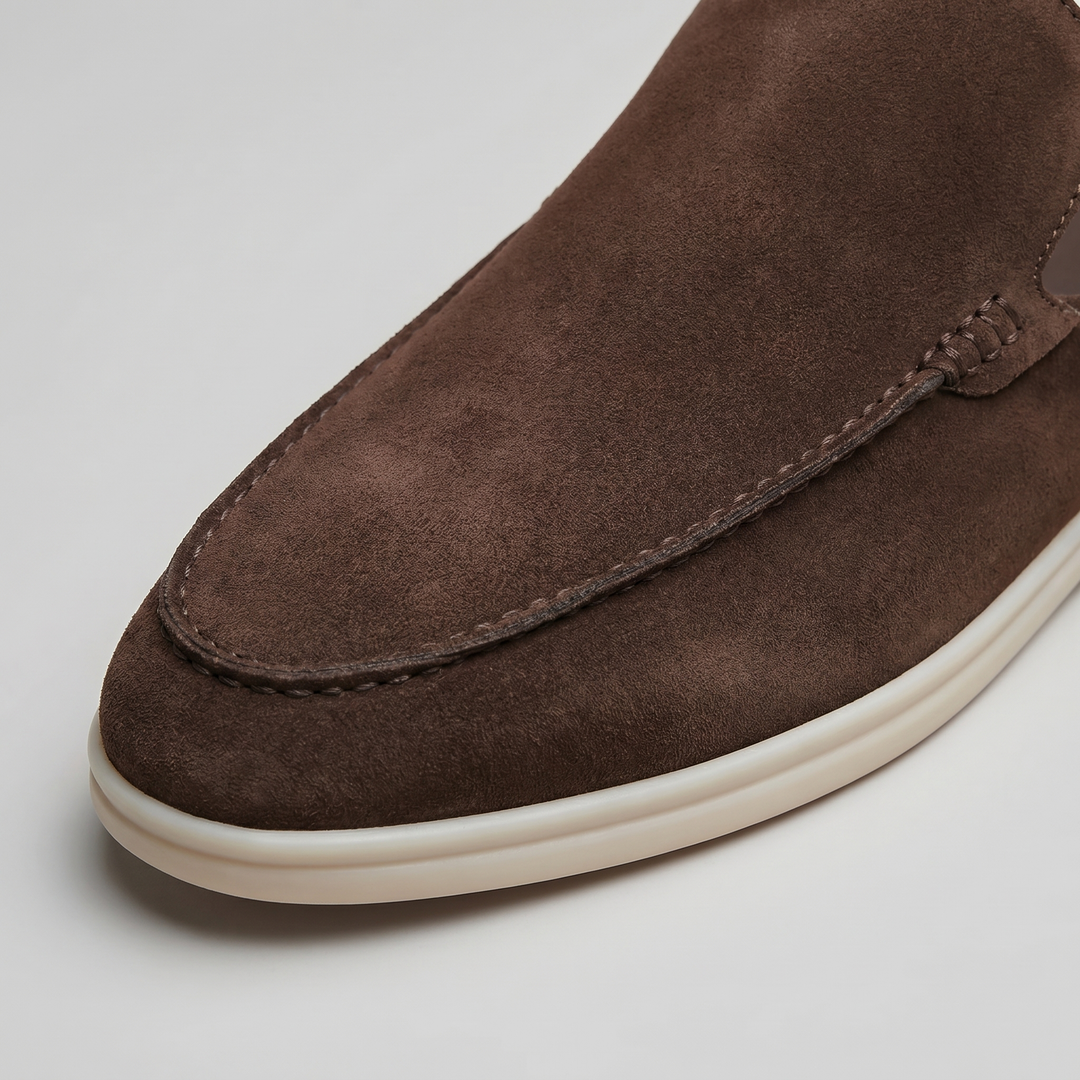 Men's Suede Backless Loafer Mules