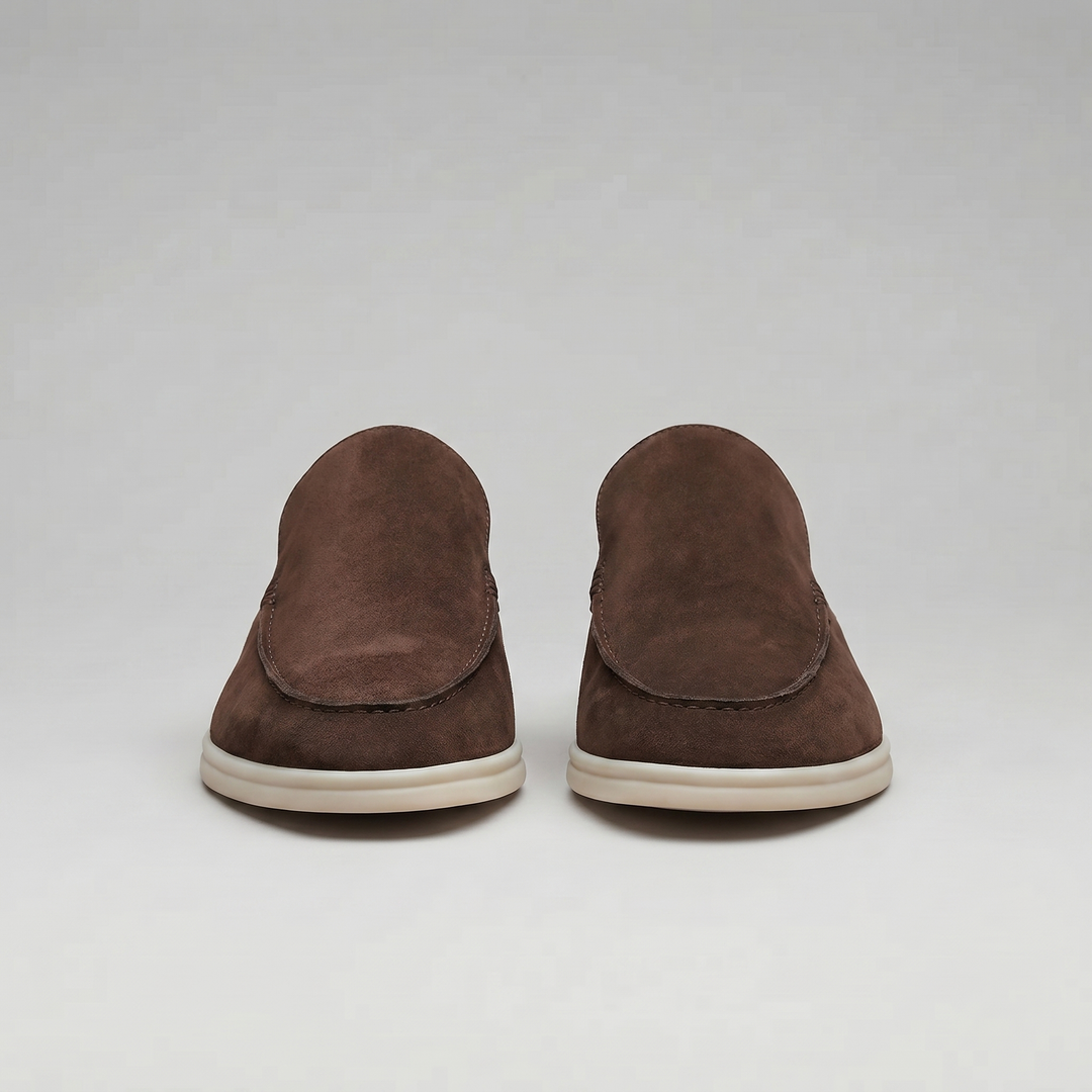 Men's Suede Backless Loafer Mules