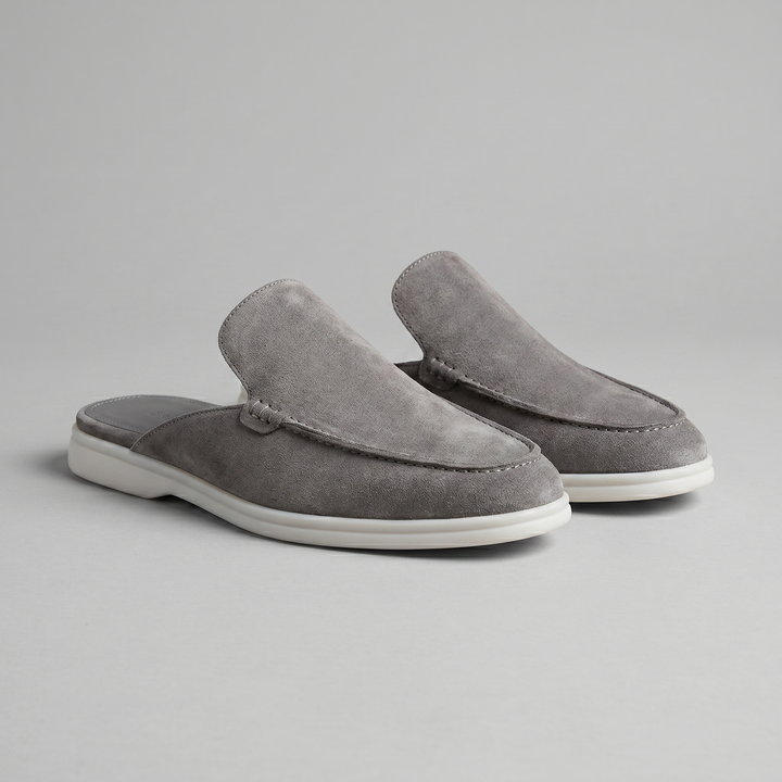 Men's Suede Backless Loafer Mules