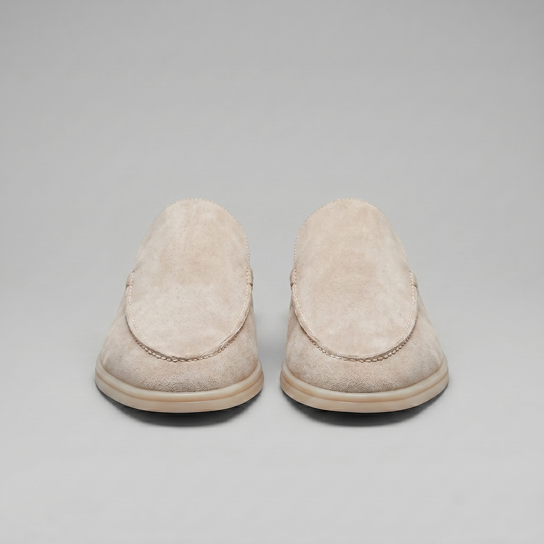 Men's Suede Backless Loafer Mules