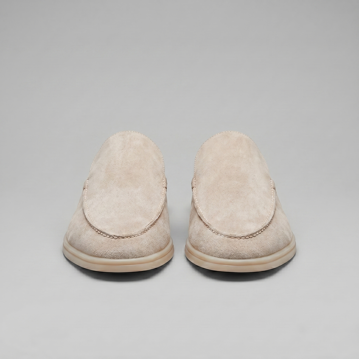 Men's Suede Backless Loafer Mules
