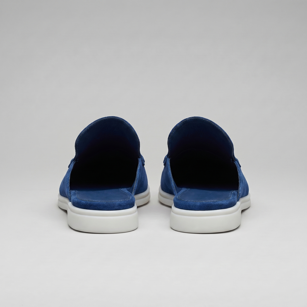 Men's Suede Backless Loafer Mules