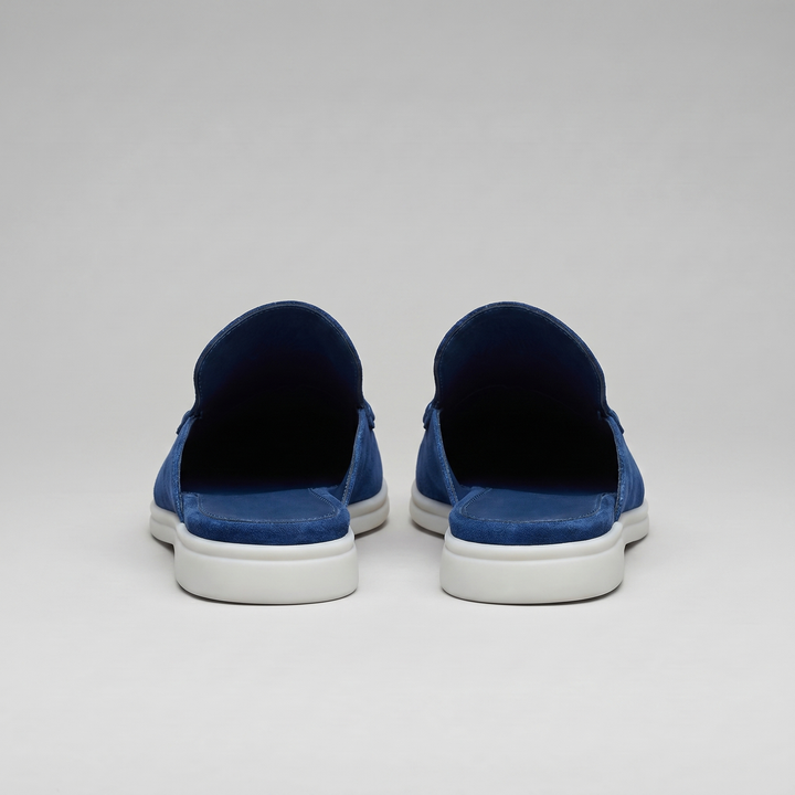 Men's Suede Backless Loafer Mules