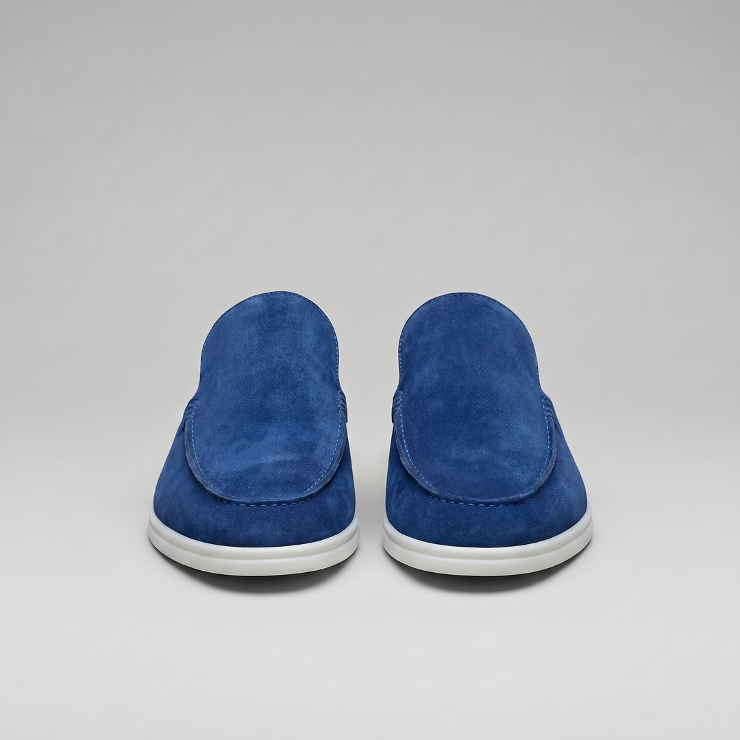Men's Suede Backless Loafer Mules