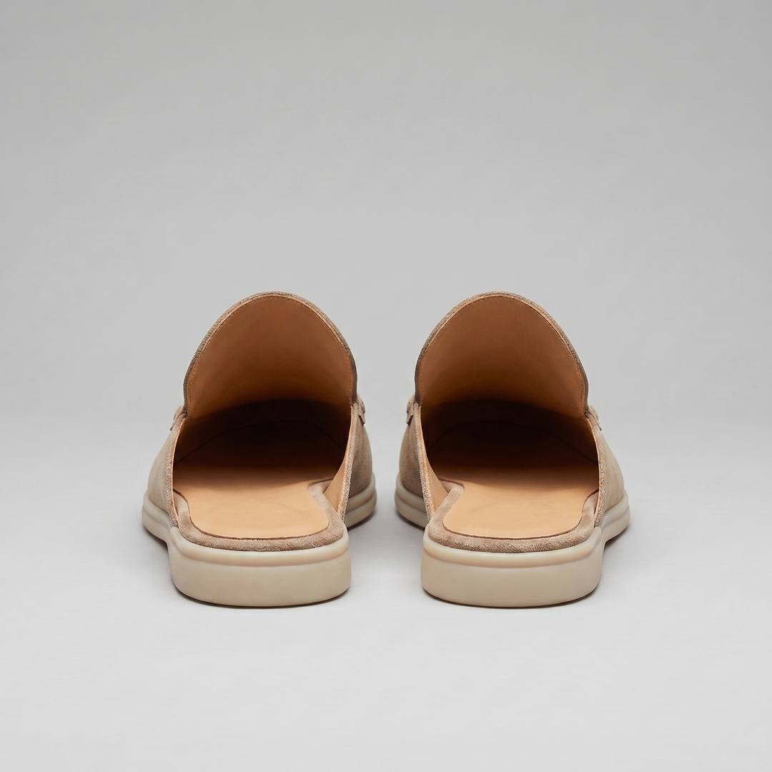 Men's Suede Backless Loafer Mules