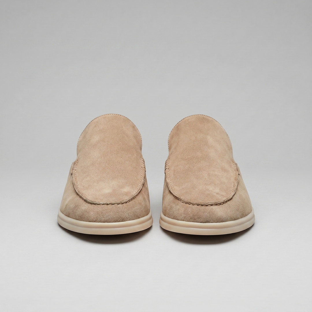 Men's Suede Backless Loafer Mules