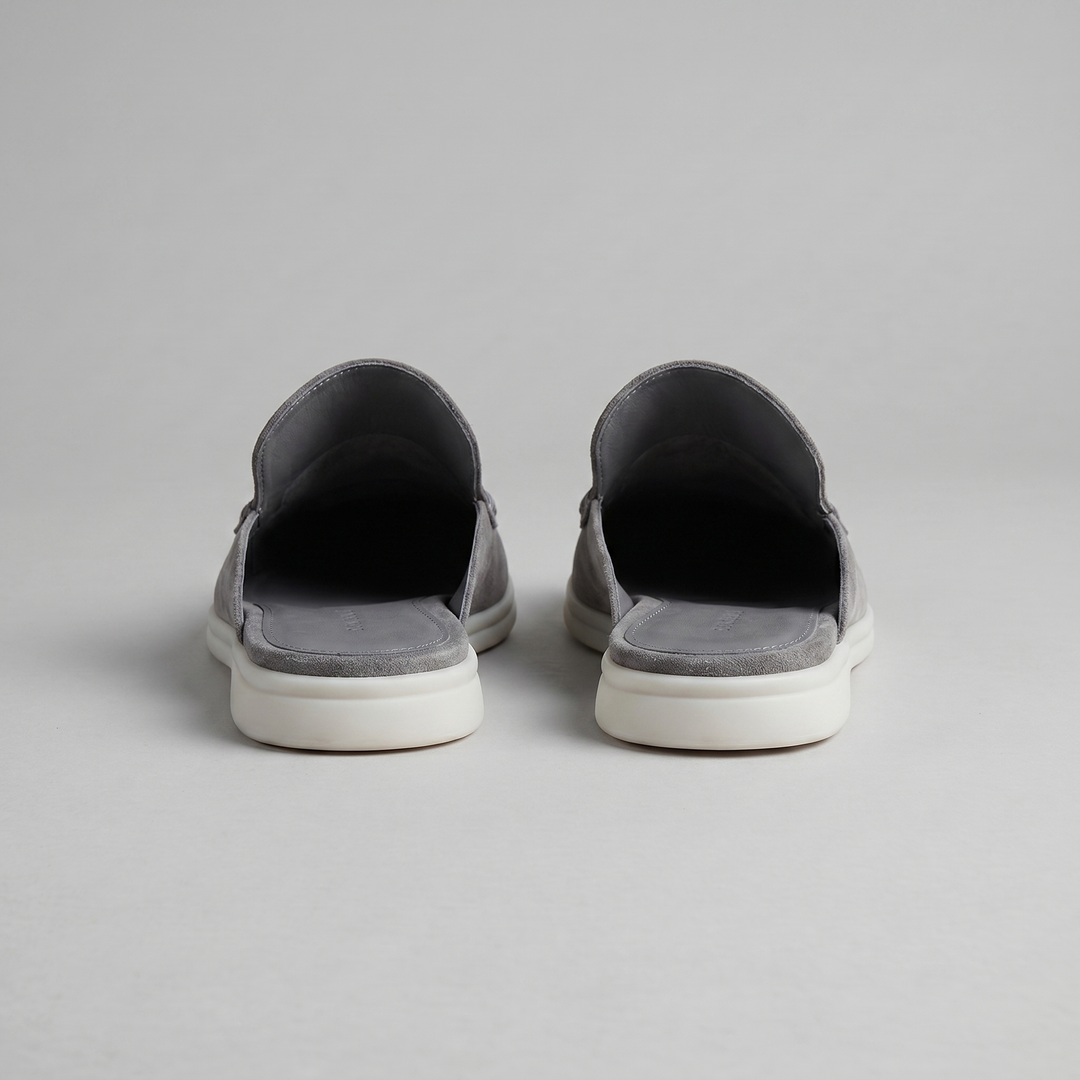 Men's Suede Backless Loafer Mules