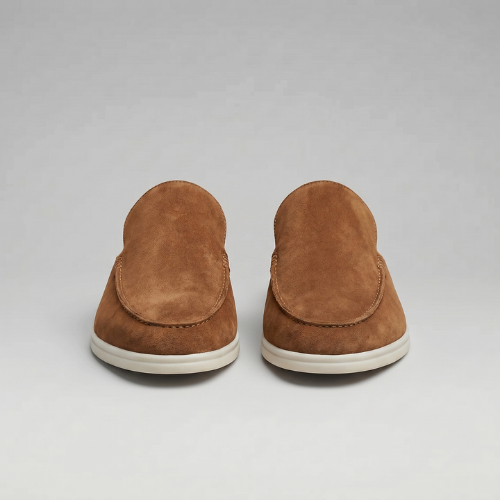 Men's Suede Backless Loafer Mules
