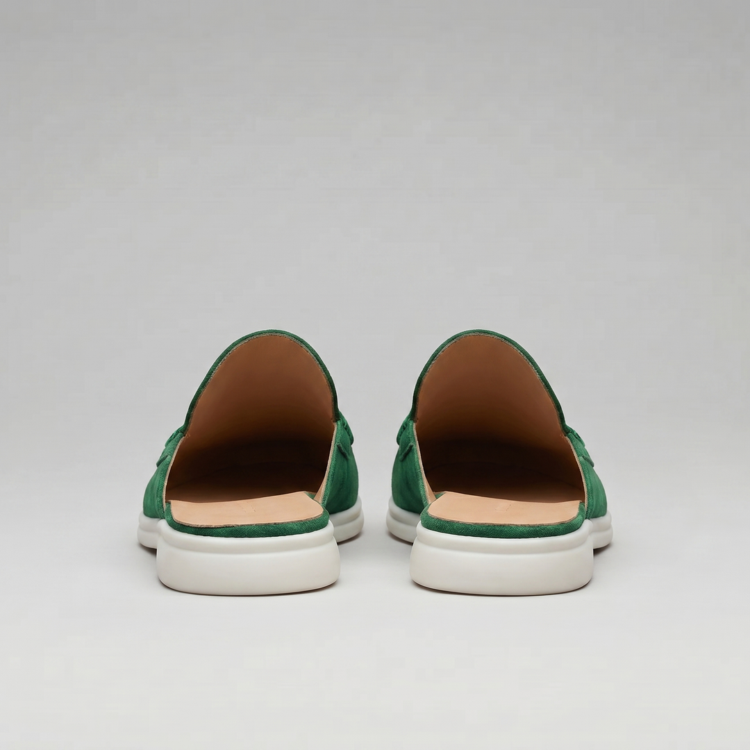 Men's Suede Backless Loafer Mules