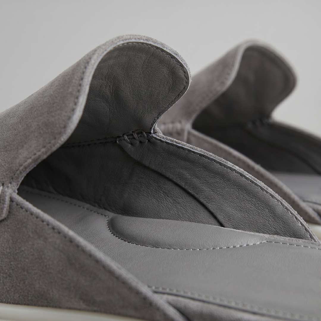 Men's Suede Backless Loafer Mules