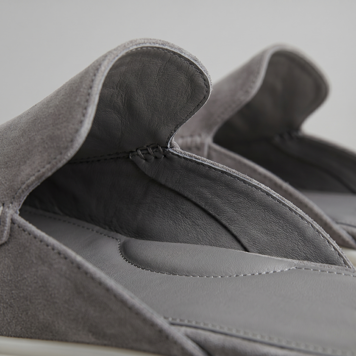 Men's Suede Backless Loafer Mules