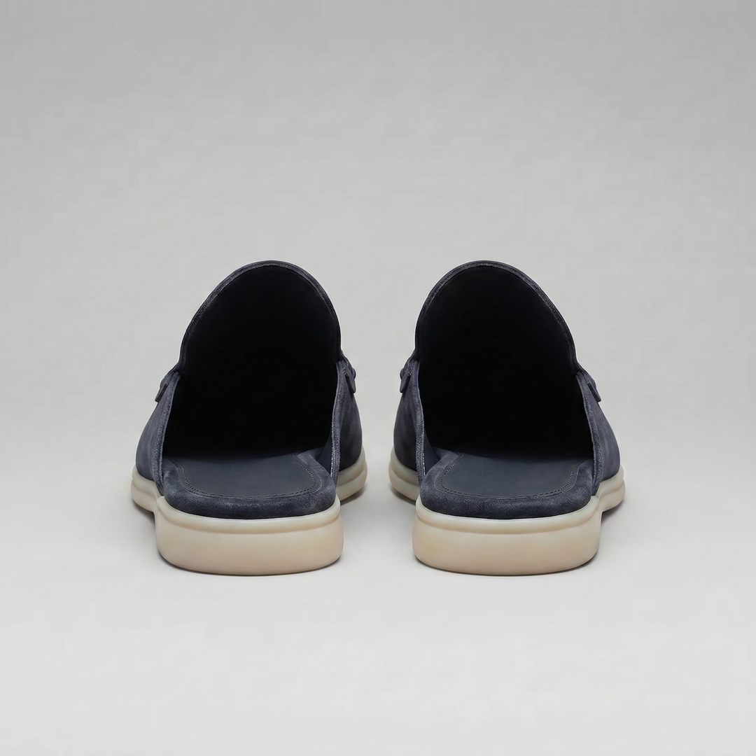 Men's Suede Backless Loafer Mules