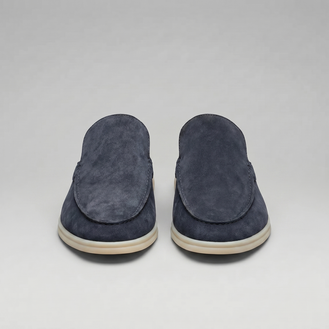Men's Suede Backless Loafer Mules