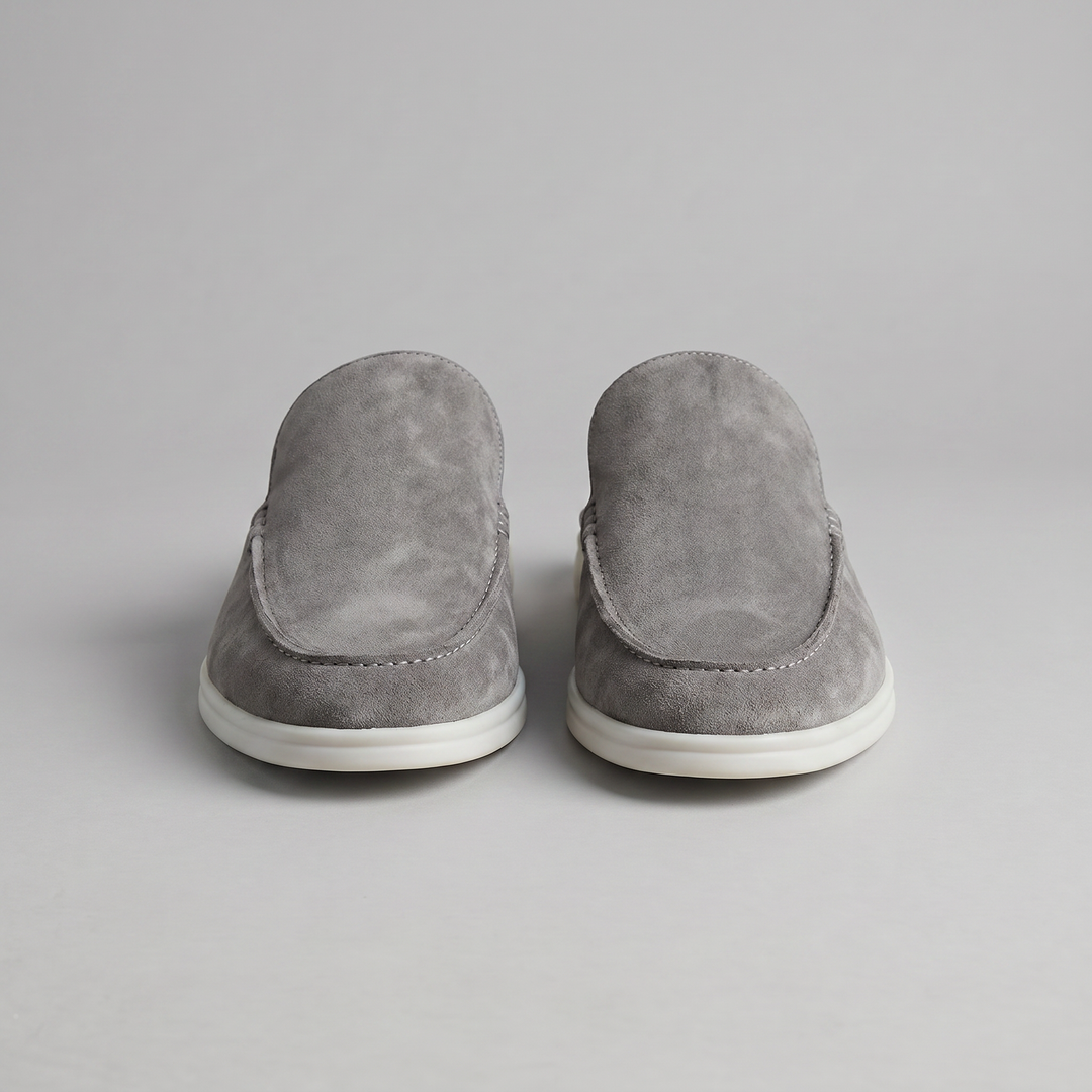 Men's Suede Backless Loafer Mules