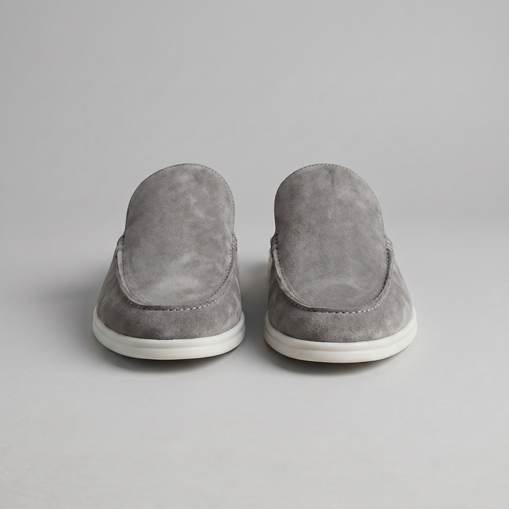 Men's Suede Backless Loafer Mules