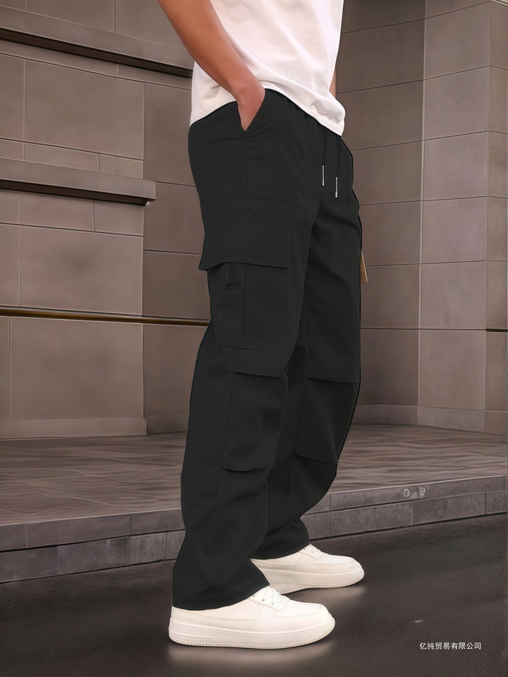 All-Season Slim Fit Cargo Pants with Utility Pockets