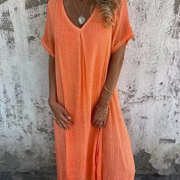Liora | Loose V-Neck Dress