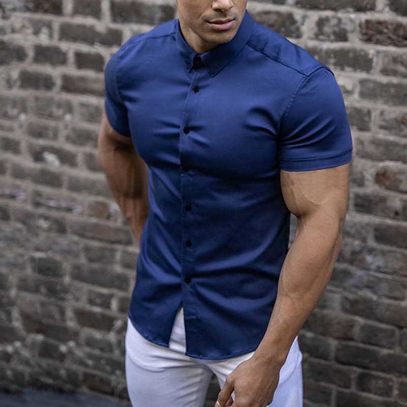 Gideon | Slim Fit Short Sleeve Shirt