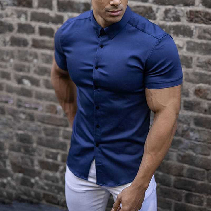Gideon | Slim Fit Short Sleeve Shirt