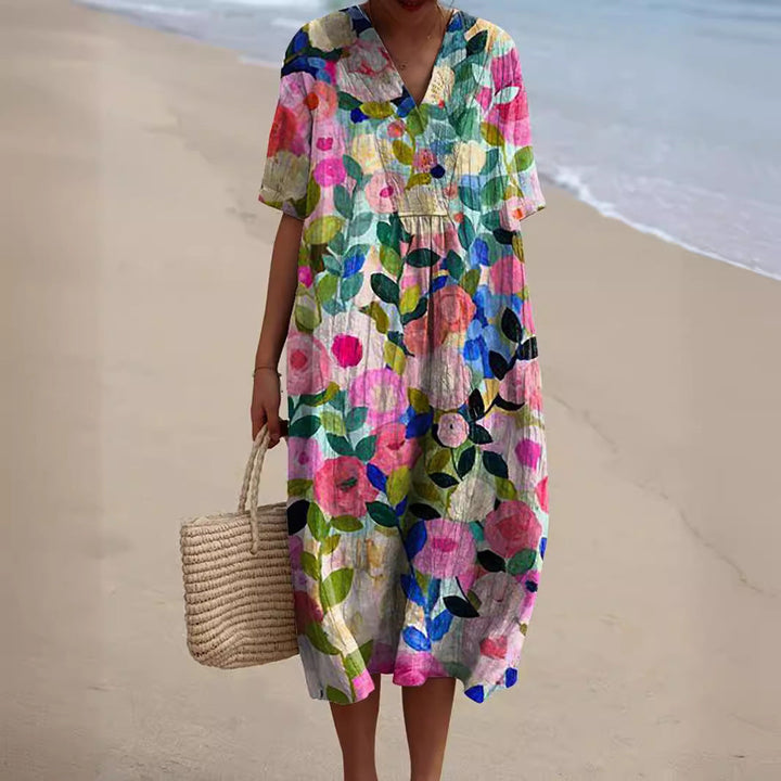 Verity | Floral Midi Dress
