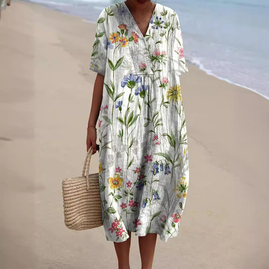 Verity | Floral Midi Dress