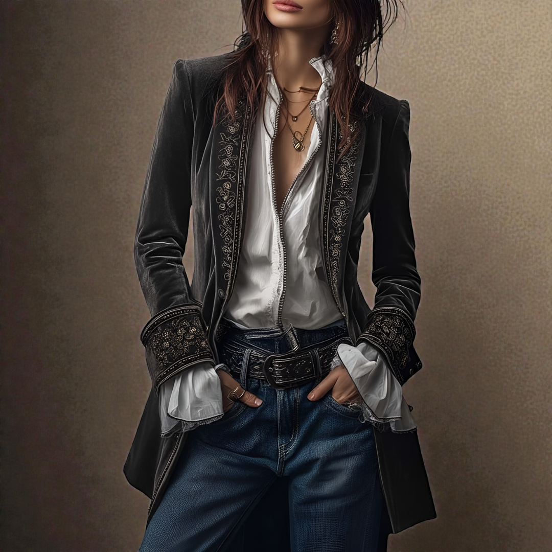Potts Point | Velvet Statement Blazer