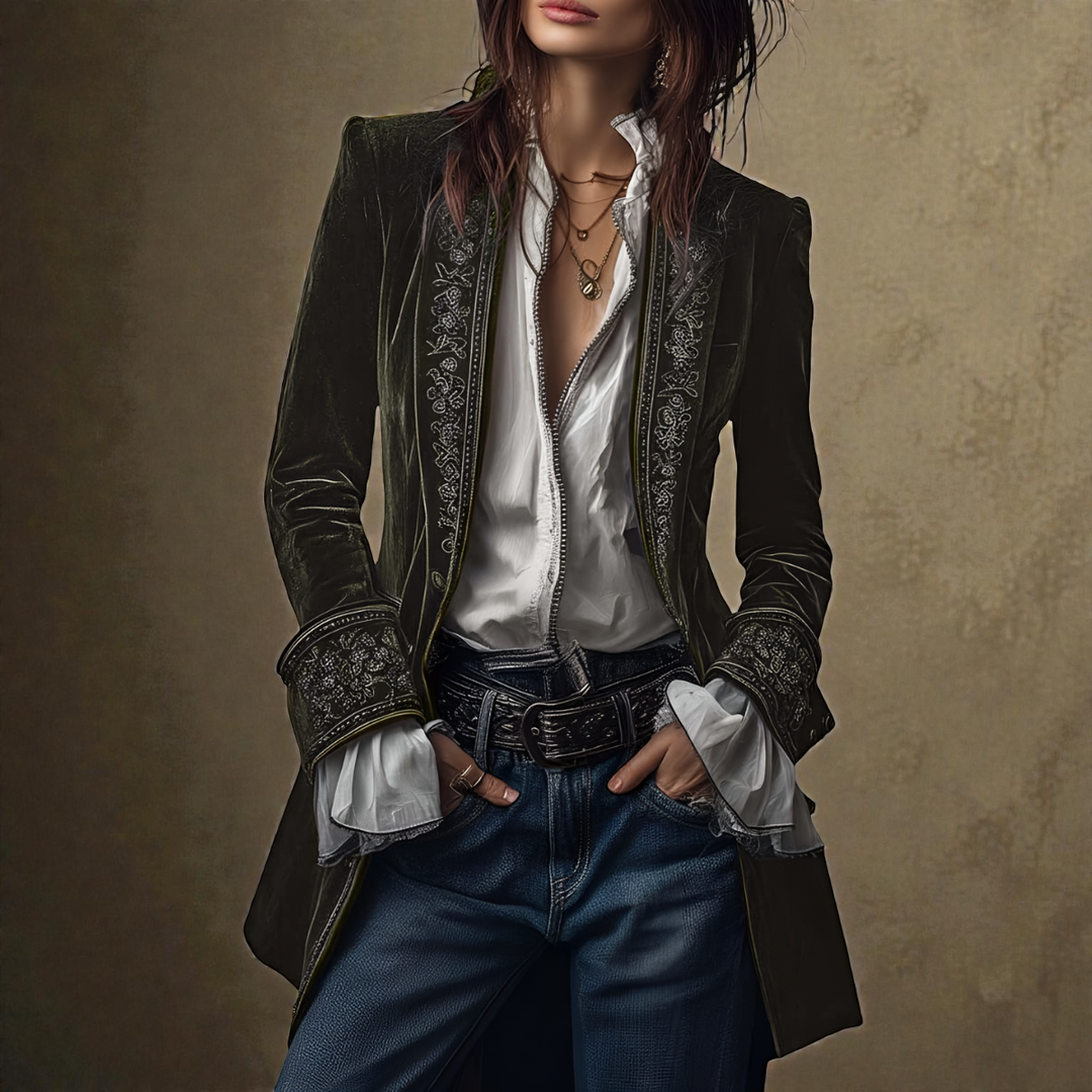 Potts Point | Velvet Statement Blazer