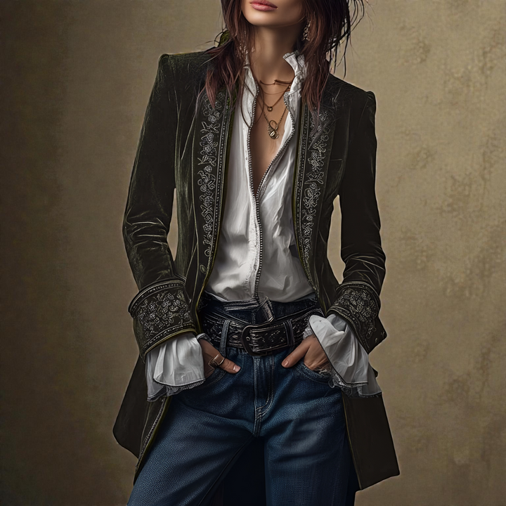 Potts Point | Velvet Statement Blazer