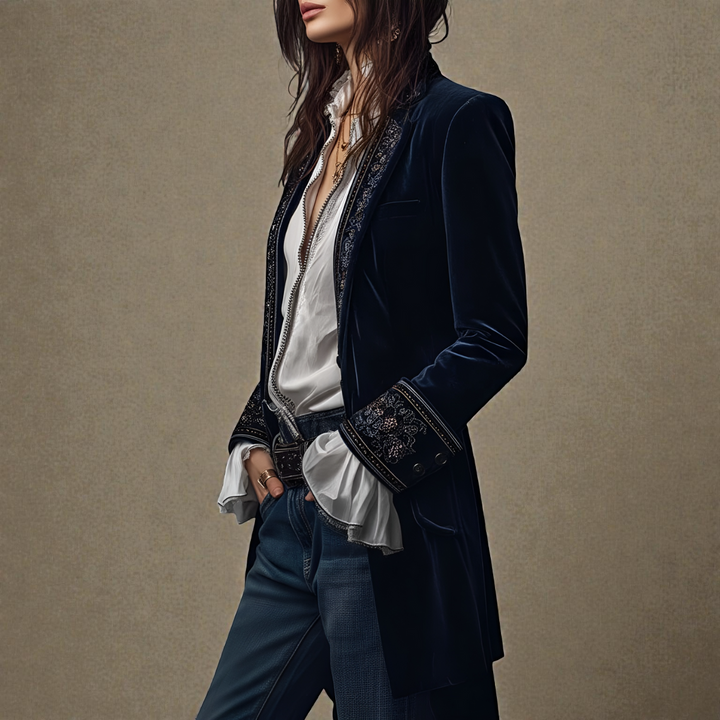 Potts Point | Velvet Statement Blazer