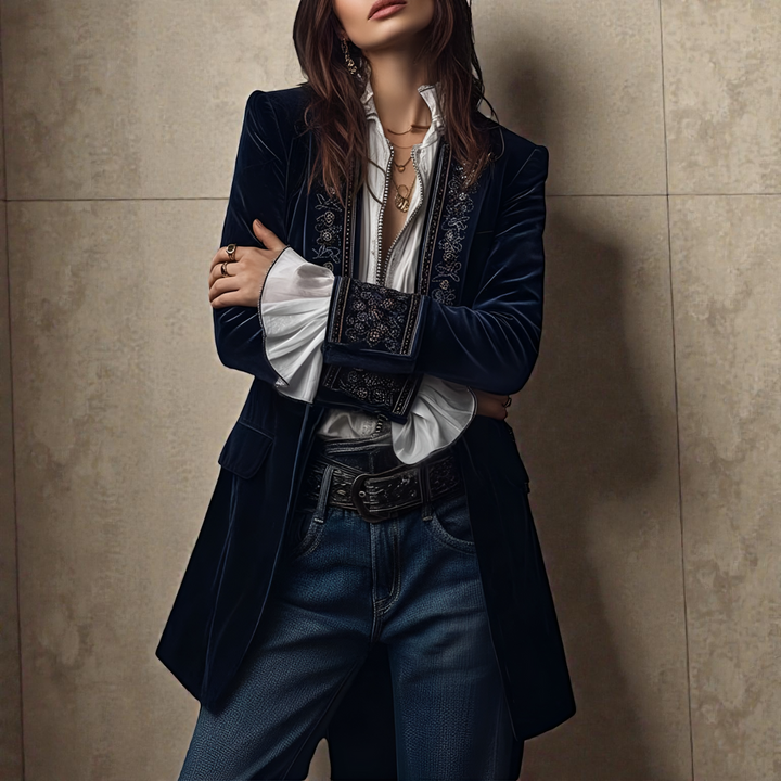 Potts Point | Velvet Statement Blazer