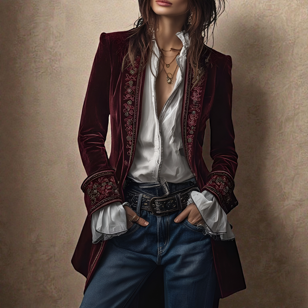 Potts Point | Velvet Statement Blazer