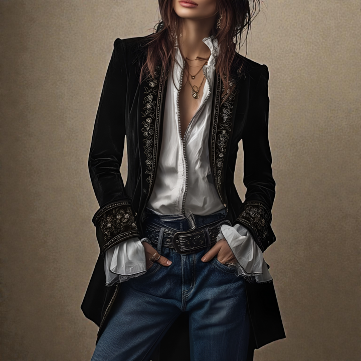 Potts Point | Velvet Statement Blazer