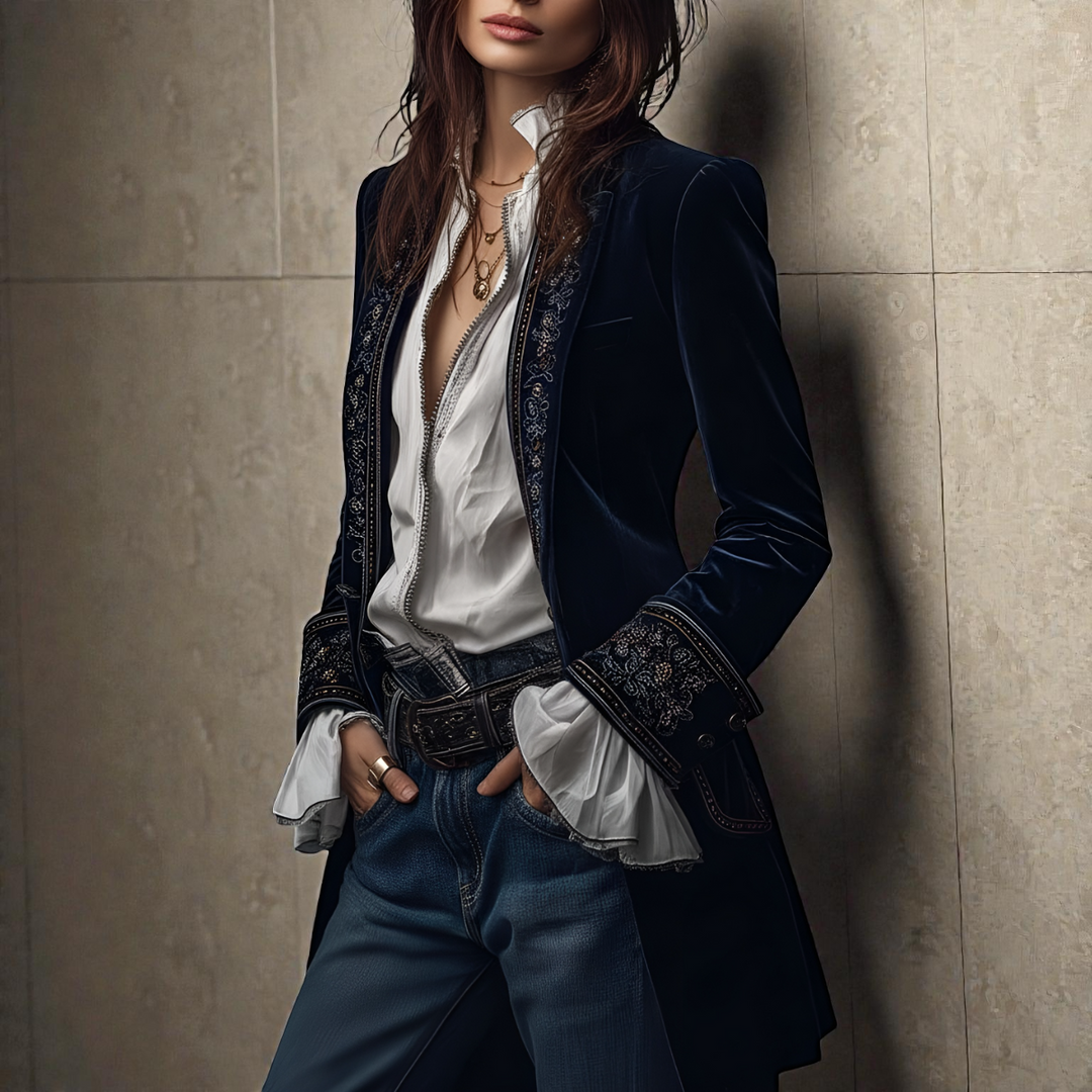 Potts Point | Velvet Statement Blazer