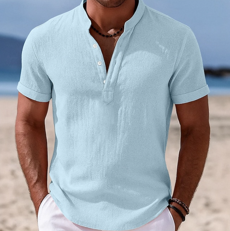 Lachlan | Summer Button-Up Short Sleeve Shirt